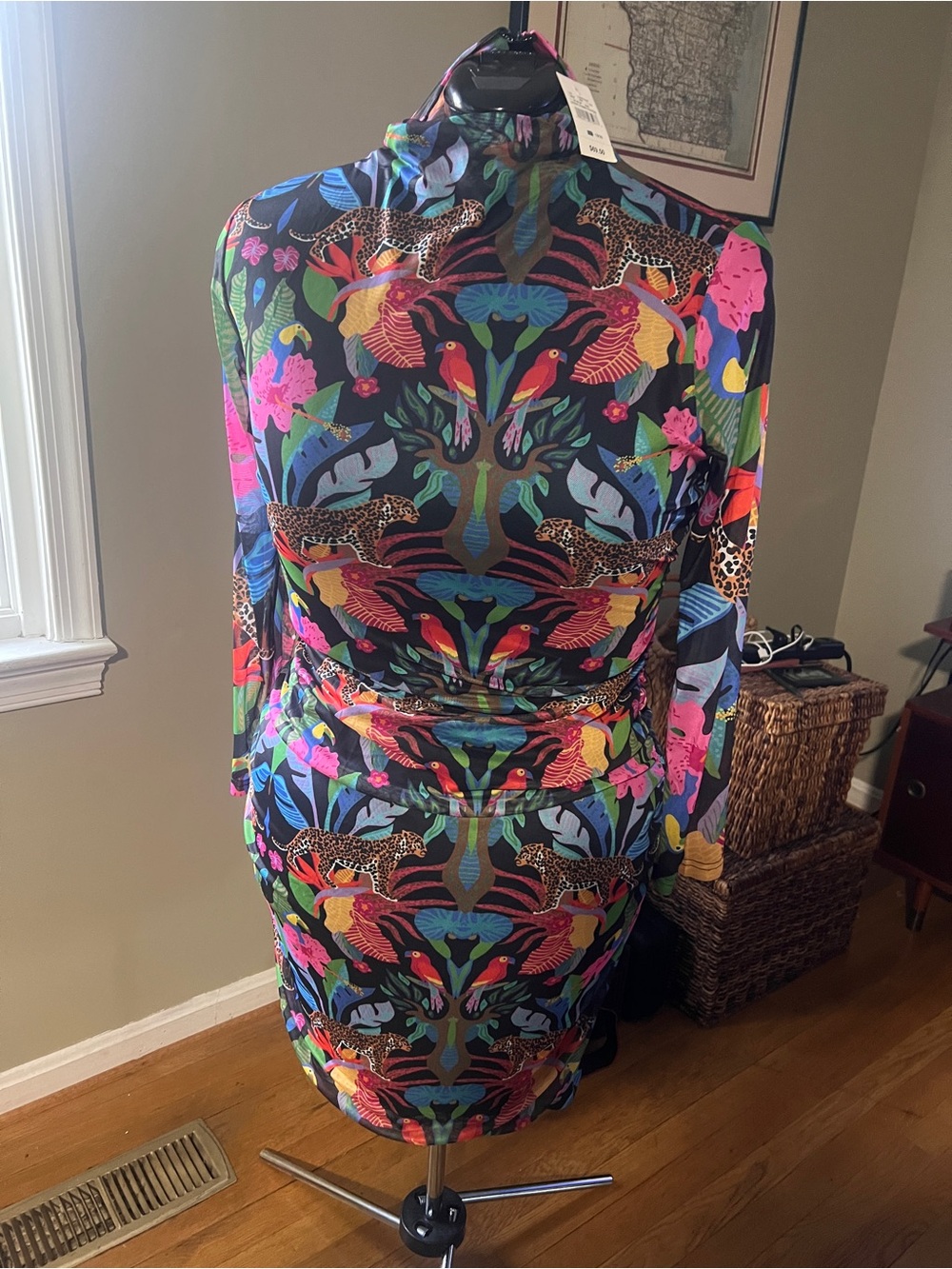 Multi Colored Mesh Swim Cover-Up - Size 18/20